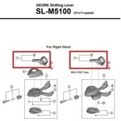 Shimano Abrazadera Mando Deore SL-M5100 -Schwalbe Ventas abrazadera mando deore sl m5100 1