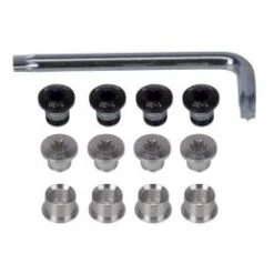 FSA Kit De Tornillos + Llave Plateado 12 Piezas (triple)