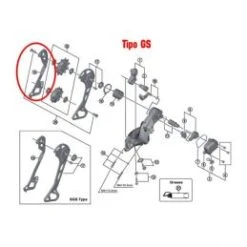 Shimano Portapoleas Interior M8000 -Schwalbe Ventas portapoleas interior m8000 1
